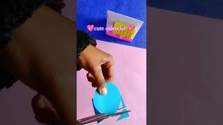 diy cute calendar 💖💗 new year 2024 if you like the vedio subscribe 💗😍 self creativity [upl. by Gower]