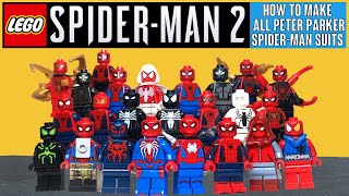 I Built EVERY Possible SpiderMan 2 PS5 Suit in LEGO [upl. by Niabi851]