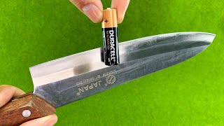 Easy Way To Sharpen A Knife Like A Razor Sharp  Amazing Idea [upl. by Hurlbut]