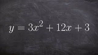 Find the axis of symmetry and your vertex [upl. by Aihsened]