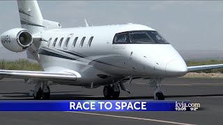 Culberson County airport braces for heavy flight load due to Bezos space voyage [upl. by Abehs]