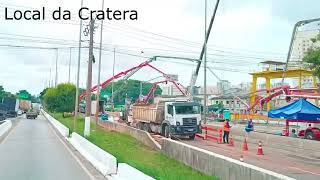 CRATERA Gigantesca na MARGINAL Tietê faz um grande trânsito em São Paulo [upl. by Elison362]