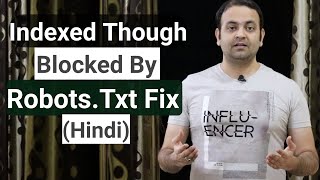 Indexed though blocked by robotstxt problem fix in blogger amp wordpress Hindi [upl. by Yrogerg968]