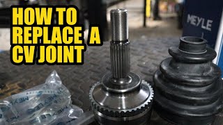 How to replace a CV joint on a Renault ClioKangooMeganeTwingo [upl. by Grane627]