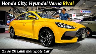 16 Se 20 Lakh wali Sports Car  Honda City Hyundai Verna Rival MG5 GT Sedan Coming to India [upl. by Arel179]