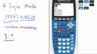 Convert Radians to Degrees TI 84 Calculator [upl. by Fahey]