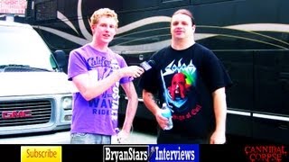 Cannibal Corpse Interview George quotCorpsegrinderquot Fisher 2012 [upl. by Callie]