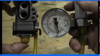 carburetor pressure testing [upl. by Peih]