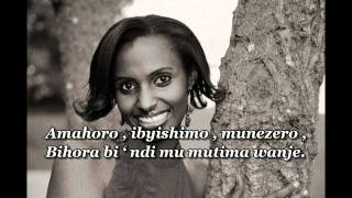 AMAHORO by Gaby with Lyrics [upl. by Airdnahs]