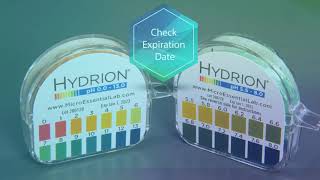 How to Use Hydrion pH Paper [upl. by Etnauj5]