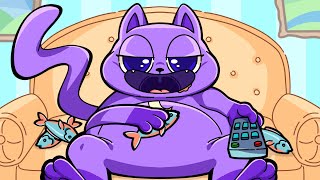 DAILY LIFE but CATNAP is FAT   Poppy Playtime Chapter 3 Animation [upl. by Hakvir]