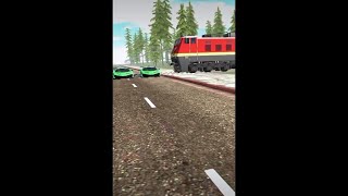 lamborghini vs train crash  gaming short [upl. by Daley930]