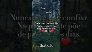 Nunca deixe de confiar em quem te põe de pé todos os dias que vc tenha uma ótima noite 🌙 🤗 [upl. by Pollie]