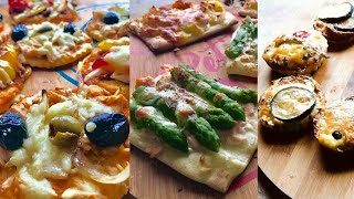 Apéro Dinatoire Rapide Facile et économique Mini pizza et quiches sans pâte [upl. by Chelsey]