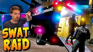 LSPDFR SWAT Raid at the Construction Site  GrandTheftAuto5 GTA5Police MOD SERIES [upl. by Dnomayd]