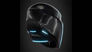 Tron Legacy Sam Flynn Helmet 3D printable model  replica  prop  cosplay  stl  print file [upl. by Allenod]