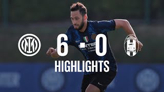 INTER 60 CROTONE  FRIENDLY MATCH HIGHLIGHTS  Calhanoglu produces an inspirational display ⚽🖤💙 [upl. by Maggie355]