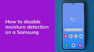 How To Disable Moisture Detected on a Samsung Phone [upl. by Ajroj]