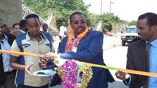 Madaxweyne Cabdi Maxamud Cumar  oo Xadhiga kajaray 2 buundo oo laga hirgaliyay Jigjiga [upl. by Reginnej]