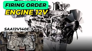 Firing Order Engine 12VSAA12V140E3PC20008HD7857 [upl. by Glovsky]