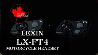 Lexin LX FT4 Bluetooth Headset First Look [upl. by Fey]