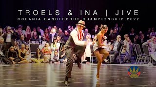 TROELS amp INA  JIVE  OCEANIA DANCESPORT CHAMPIONSHIP 2022 showdance [upl. by Xirdnek7]