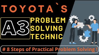 Toyotas 8 Steps of Problem Solving  A3 Technic  Lean Manufacturing [upl. by Amirak]