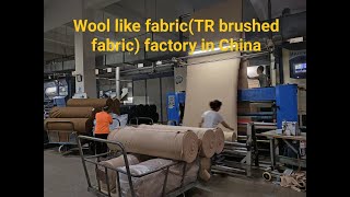 Wool like TR melton knitted fabric in China [upl. by Scutt]