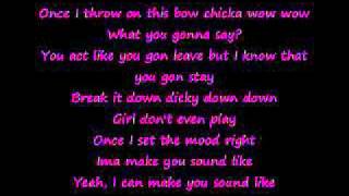 bow chicka wow wow by Mike Posner lyrics [upl. by Aniluj]