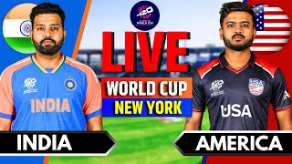 India vs United States T20 World Cup Match  Live Score amp Commentary  IND vs US Live  T20 WC 2024 [upl. by Adnamas559]