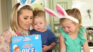 Easter Rice Krispies treat making with Beverley Mitchell [upl. by Freemon]