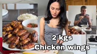 ep303 Thai style Chicken wings  ไก่ 2 กิโล กินสองคน เมนูวันหยุด [upl. by Ainegul]