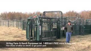 Hi Hog Hydraulic Cattle Squeeze Chute [upl. by Glimp871]