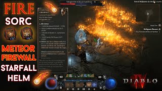 Diablo 4  Echo of Varshan Meteor Firewall Starfall Coronet Sorcerer Clear Season 3 [upl. by O'Gowan]