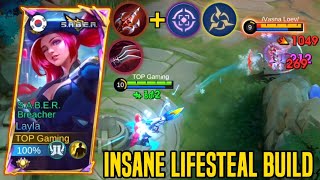 LAYLA LIFESTEAL BUILD IS BROKEN 💀 Build Top Global Layla 2024 Gameplay  Mlbb [upl. by Russia]