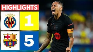 Barcelona vs Villarreal 5  1  Highlights amp All Goals LaLiga 202425 [upl. by Mahseh]