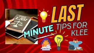 Last minute tips for KLEE  KERALA LAW ENTRANCE EXAM lawentrance klee dullbentrance malayalam [upl. by Noyes]