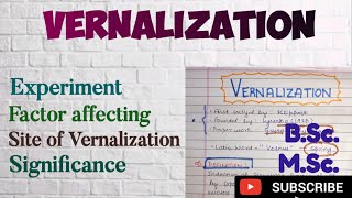 what is Vernalization in Plants Significance of Vernalization BSc MSc notes on Vernalization [upl. by Leummas]