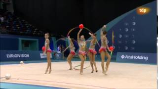 Rusia Final Ejercicio mixto Medalla de oro Baku 2014 [upl. by Demy]