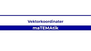 Vektorkoordinater [upl. by Grados]