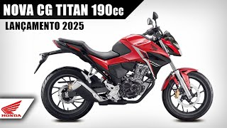 NOVA HONDA CG TITAN 190cc 2025 [upl. by Knowland]