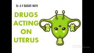 Drugs Acting on Uterus [upl. by Salome]