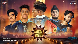 Day 5 Upthrust Esports Diwali Battle 2023 BGMI  Semi Finals  Ft Soul GodLike XSpark RNT etc [upl. by Riehl467]