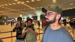 King Kohli 🔥 Virat Kohli Spotted at Mumbai Airport 😎🔥📸 [upl. by Ardnoyek]