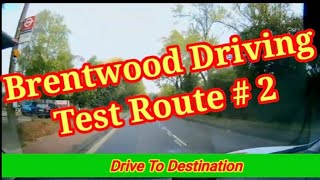 Brentwood Driving Driving Test Route 2 driving  brentwood [upl. by Rozanna897]