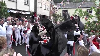 Padstow May Day Celebrations 2017 The Obby Osss ending the day around the Maypole [upl. by Tecu732]