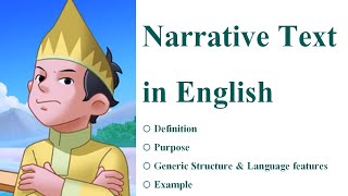 Narrative Text in English  Definition  Purpose  Language features  Generic Structure [upl. by Latricia]