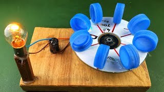 Electric Power Free Energy Generator With DC Motor 100 New Experiment Science Project at Home [upl. by Atkins]