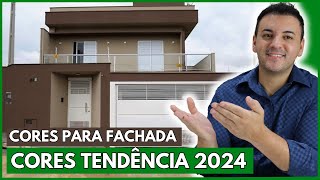 5 CORES TENDENCIA PARA FACHADA EM 2024 [upl. by Nylirret]