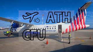 Corfu CFU  Athens ATH flight timelapse [upl. by Lirrad]